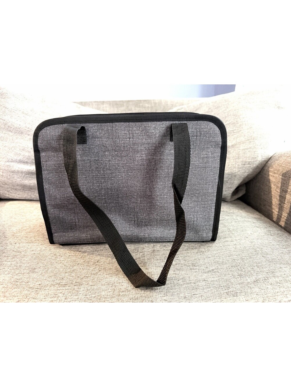 Thirty One Get Creative Caddy Charcoal Cross Hatch Craft Bin Storage Organizer